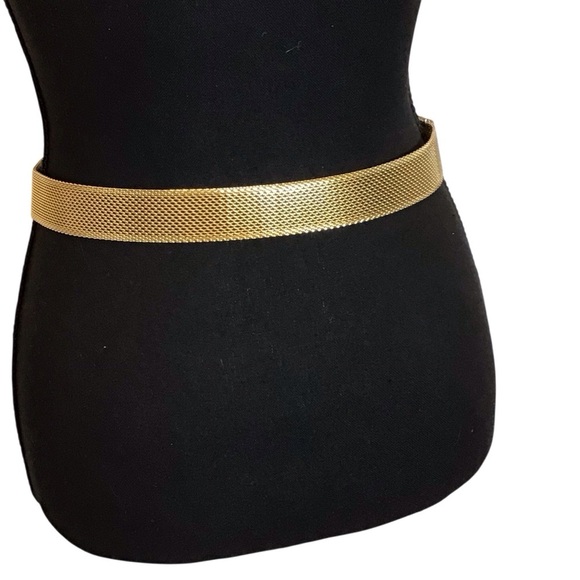 Vintage Sarah Coventry Gold Tone Mesh Belt 36” Chainmail Buckle Retro 1” Wide main image 10